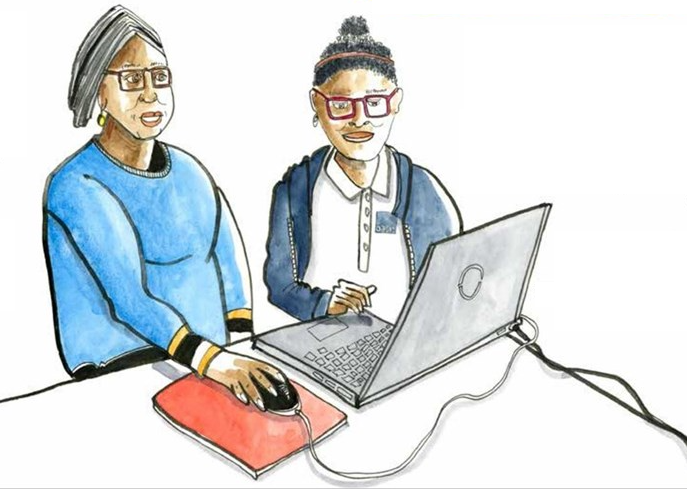 Wythenshawe Community Housing Group’s Digital Inclusion Officer runs free training support sessions at several locations around Wythenshawe. These sessions include drop-in computer classes, basic digital skills training and sessions supporting residents to complete benefits forms, Universal Credit and Visa applications online. Stories and experience of some beneficiaries are presented.