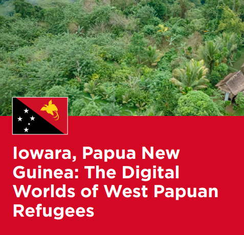 Papua New Guinea (PNG) is a diverse lower middle-income country that faces several humanitarian challenges, including economic insecurity, political tensions and high risk of climate hazards. As of August 2022, UNHCR estimated there were 11,800 refugees and asylum seekers in PNG, largely from West Papua, Indonesia. The research site, Iowara, Western Province, is a refugee settlement consisting of 10 villages. It is home to approximately 2,500– 3,000 West Papuan asylum seekers and refugee living alongside a host community of around 200 people.
Mobile phones play an important social function, helping people in Iowara keep in contact with family and friends, and lifesaving information. 
This case study is part of a larger research study conducted in partnership with UNHCR that explored how people in humanitarian contexts use and relate to their mobile phones.