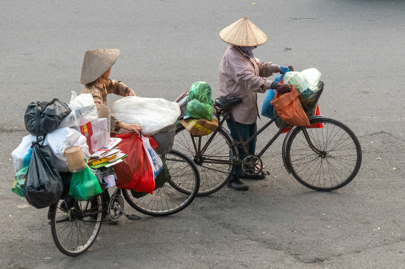 “The Plastic Reborn” program aims to build a community of 12,700 scrap collectors, a plastic waste collection and recycling system with a capacity of 80,000 tons per year, reducing emissions to 152 – 454 tons carbon into the environment every year by 2025. The program also contributes to promoting waste sorting at source in Hanoi, Ho Chi Minh City, and other provinces nationwide.&nbsp;The program is honored to accompany Unilever, AEPW, and IUCN and get the response of international organizations such as UNDP, WWF, YOUNUS, NPAP to support and enhance the quality of life for disadvantaged female collectors in the collection system with the hope that they will receive honor and recognition as a major force in environmental protection.&nbsp;Over the years, the program has supported female collectors with cleaning products, tools, and personal protective equipment and is making efforts to call for regulatory authorities and international organizations to join hands to deliver the favorable social security policy for them including health insurance, social insurance, etc., and improve their health and career awareness.&nbsp;We understand that this is a challenging and unstable profession, but it has a positive impact on the environment. Unilever has and will continue to support female waste collectors with safe and hygienic protective gear and training, while also helping to improve their livelihoods. This ensures they are well-prepared to contribute to the growth of Vietnam’s recycling industry&nbsp;VietCycle received funding from GPAP for a project focused on training, capacity building, and social welfare for informal waste collectors—the majority of whom are women. The project aims to enhance the skills of informal waste collectors (IWWs). With proper knowledge, the women working in this field will feel more confident and safer in their work.&nbsp;The programme aims to build the capacity of (IWWs) by focusing on:&nbsp;Technical Skills in Waste Management: Training on effective collection, sorting, and recycling techniques.&nbsp;Market-Based Pricing Knowledge: Educating IWWs on how to price recyclables based on market trends.&nbsp;Basic Financial Skills: Providing financial literacy training tailored to small households.&nbsp;Communication Skills: Enhancing interpersonal and negotiation skills.&nbsp;Health &amp; Safety Knowledge: Promoting safe working practices and awareness of health risks.&nbsp;Attitudes and Self-Confidence: Empowering IWWs to recognize their contributions and improve self-esteem.&nbsp;